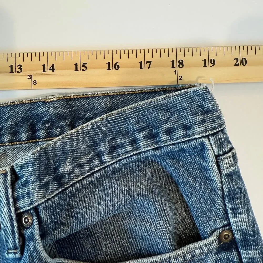 Wrangler Regular Fit Jeans 42x30 Made in Mexico Vintage Y2K Faded Wash
